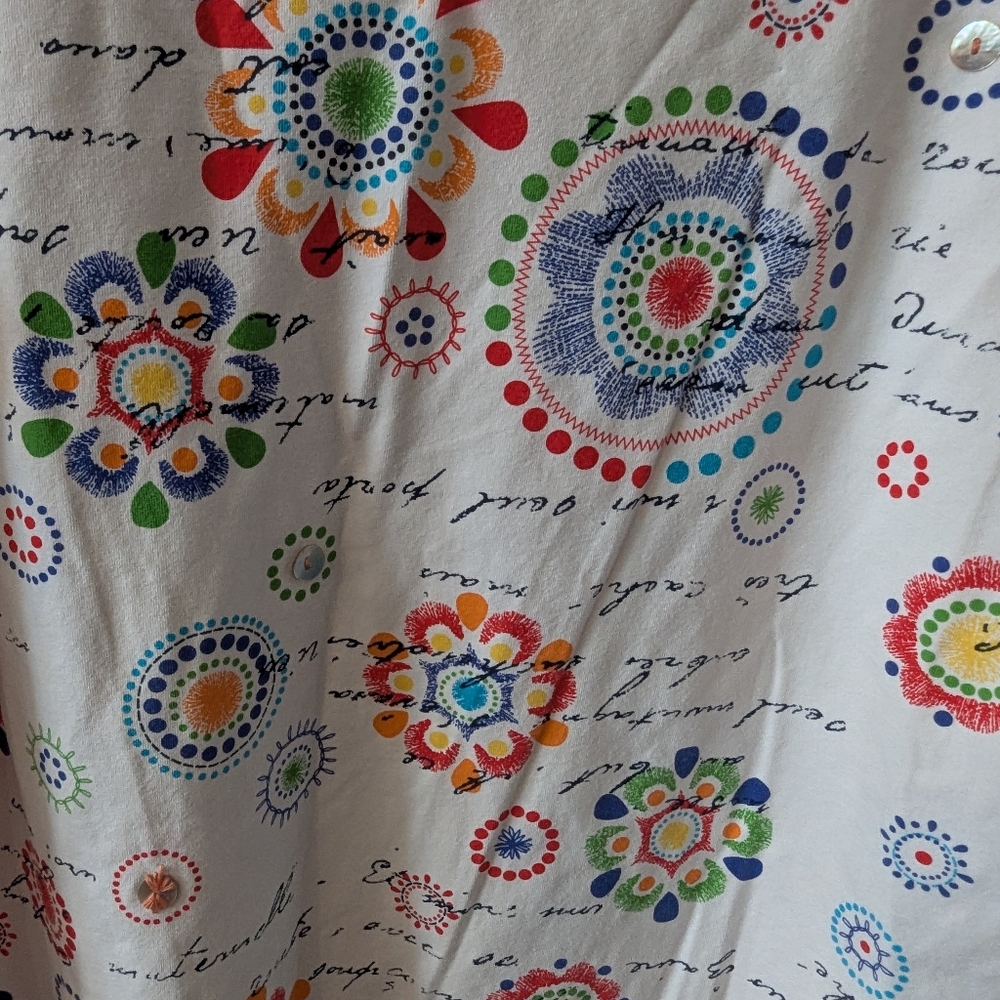 EUC Ladies Ruby Rd Woman Short Sleeve Embellished Shirt Size 1X - Picture 4 of 8